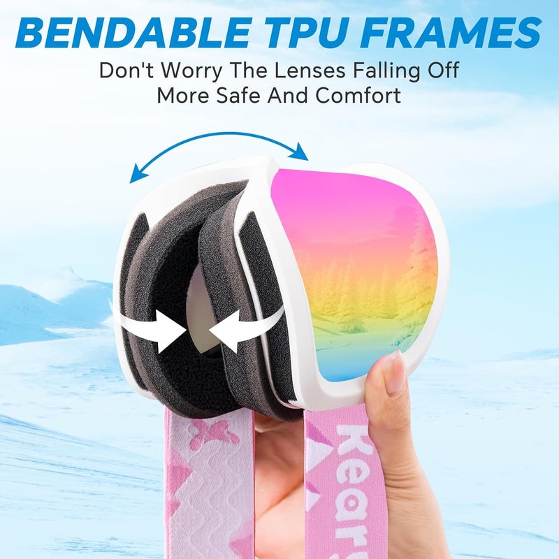 Keary Ski Goggles Men Women Snowboard Goggles Snow Goggles for Adult Youth OTG 100% UV Protection Snowboarding Goggle - Image 5